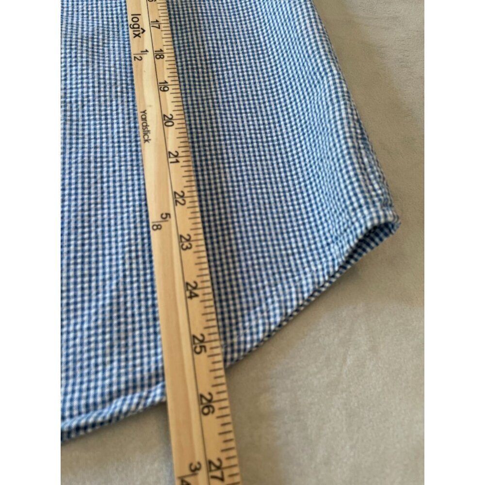 Vintage Capacity Gingham Embroidered Shirt & Pants Set S Grandmacore Cottagecore - Picture 4 of 16